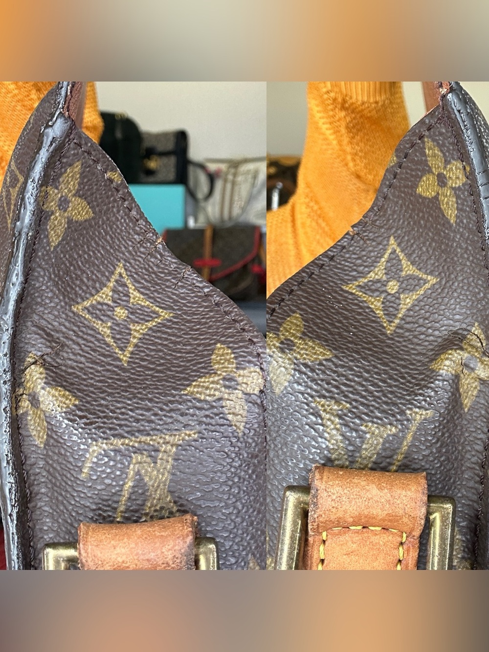 Louis Vuitton Monogram Saint Cloud GM Shoulder Bag with COA 1991 TH0931 - Picture 17 of 17